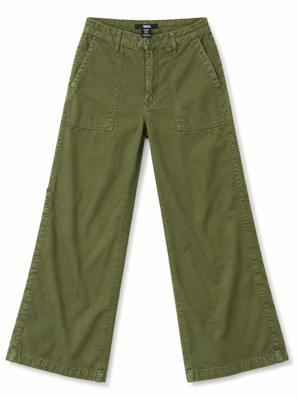Vans Olive Green Wide-Leg Cargo Pants